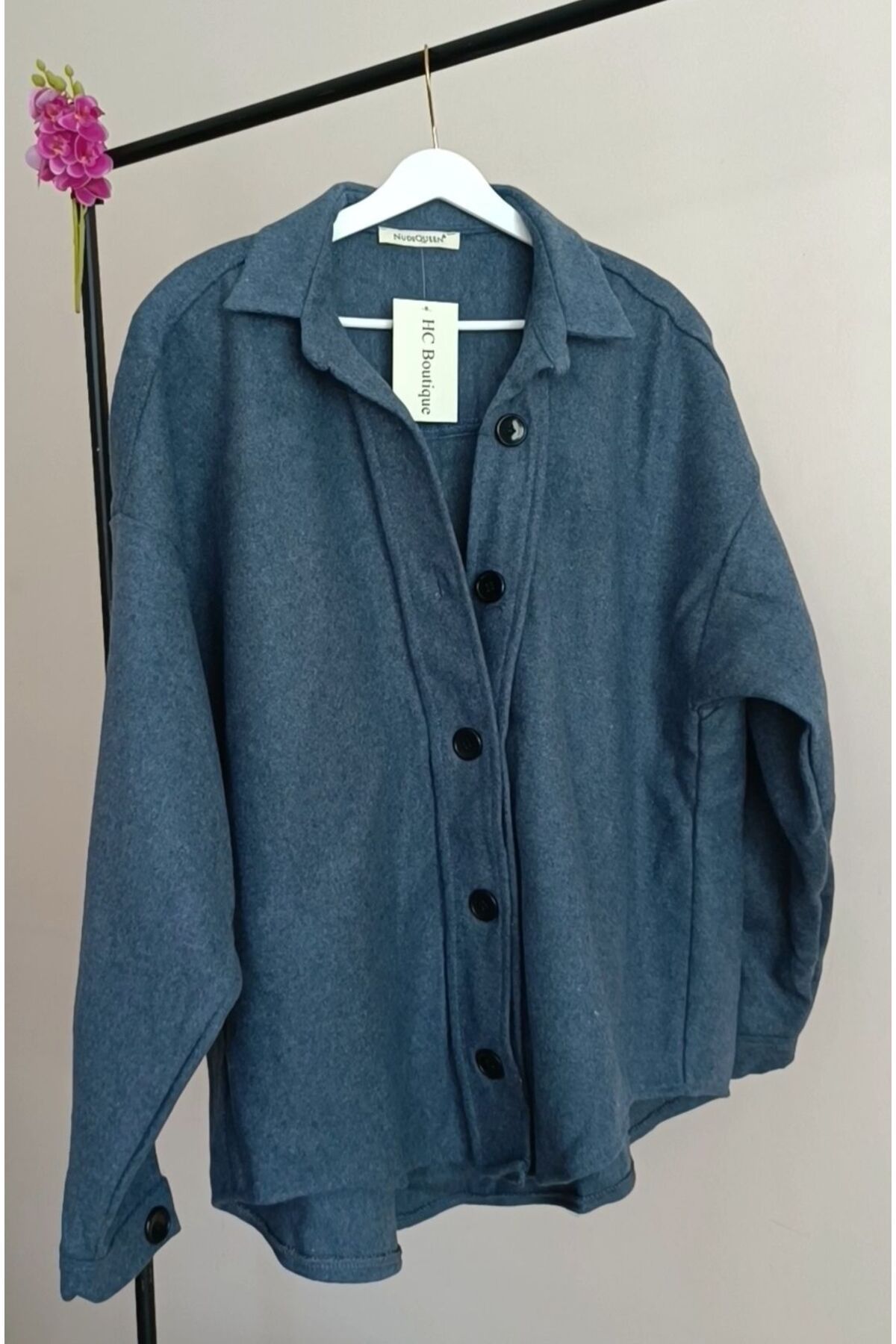Kaşe Kumaş Oversize Gömlek Ceket Kaşe Kumaş Oversize Gömlek Ceket