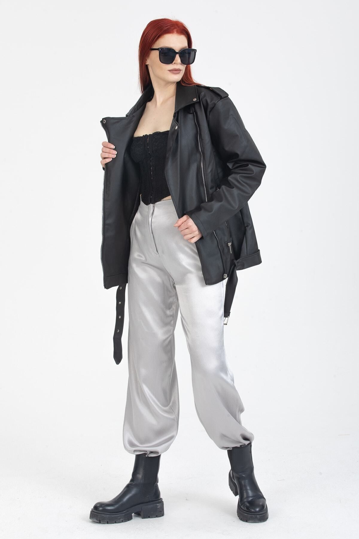 Kadın Oversize Uzun Ceket Kadın Oversize Uzun Ceket