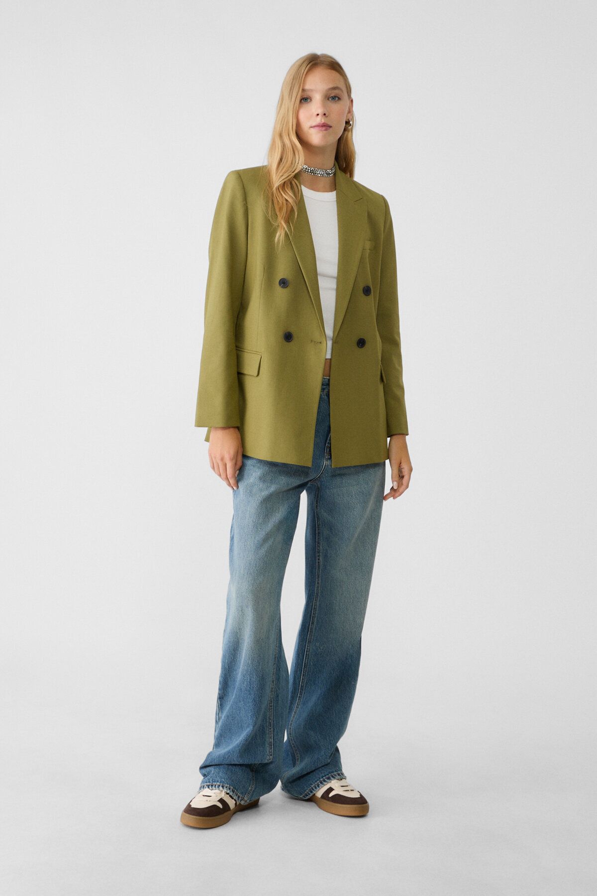 Kruvaze düğmeli blazer Kruvaze düğmeli blazer