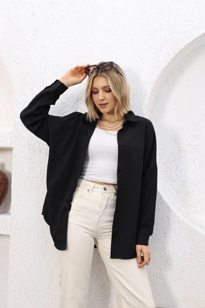 Ylz Oversize Kadın Gömlek Ylz Oversize Kadın Gömlek