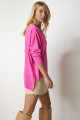 V Yaka Oversize Triko Kazak Pembe Lbv0026 V Yaka Oversize Triko Kazak Pembe Lbv0026
