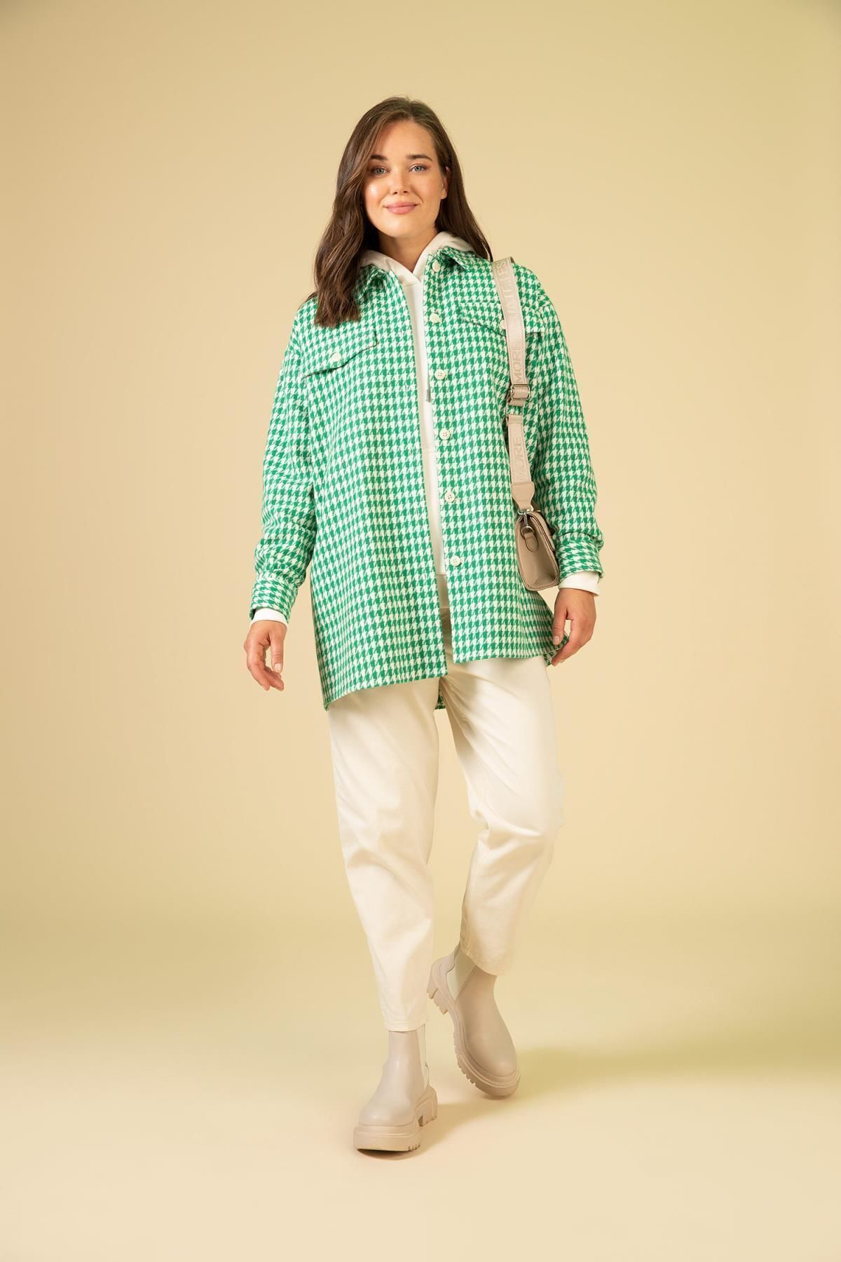 Regular Fit Gömlek Yaka Kareli Tweed Uzun Kollu Tunik Y8258az22au Regular Fit Gömlek Yaka Kareli Tweed Uzun Kollu Tunik Y8258az22au