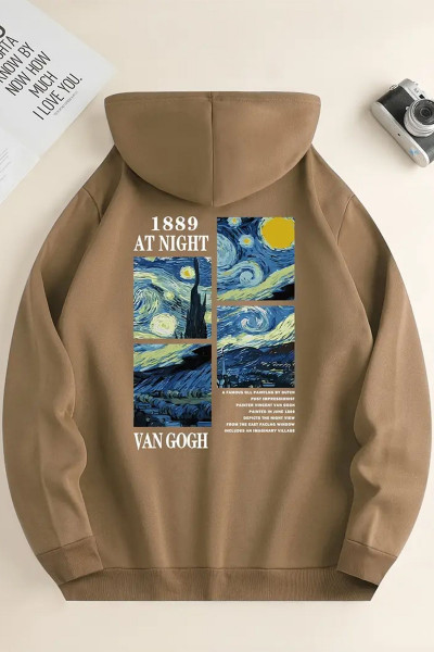 Vangogh Baskılı Oversize Sweatshirt Vangogh Baskılı Oversize Sweatshirt
