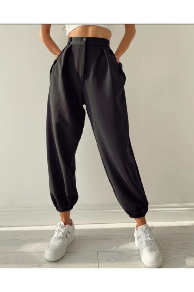 Siyah Jogger Şalvar Pantolon Siyah Jogger Şalvar Pantolon