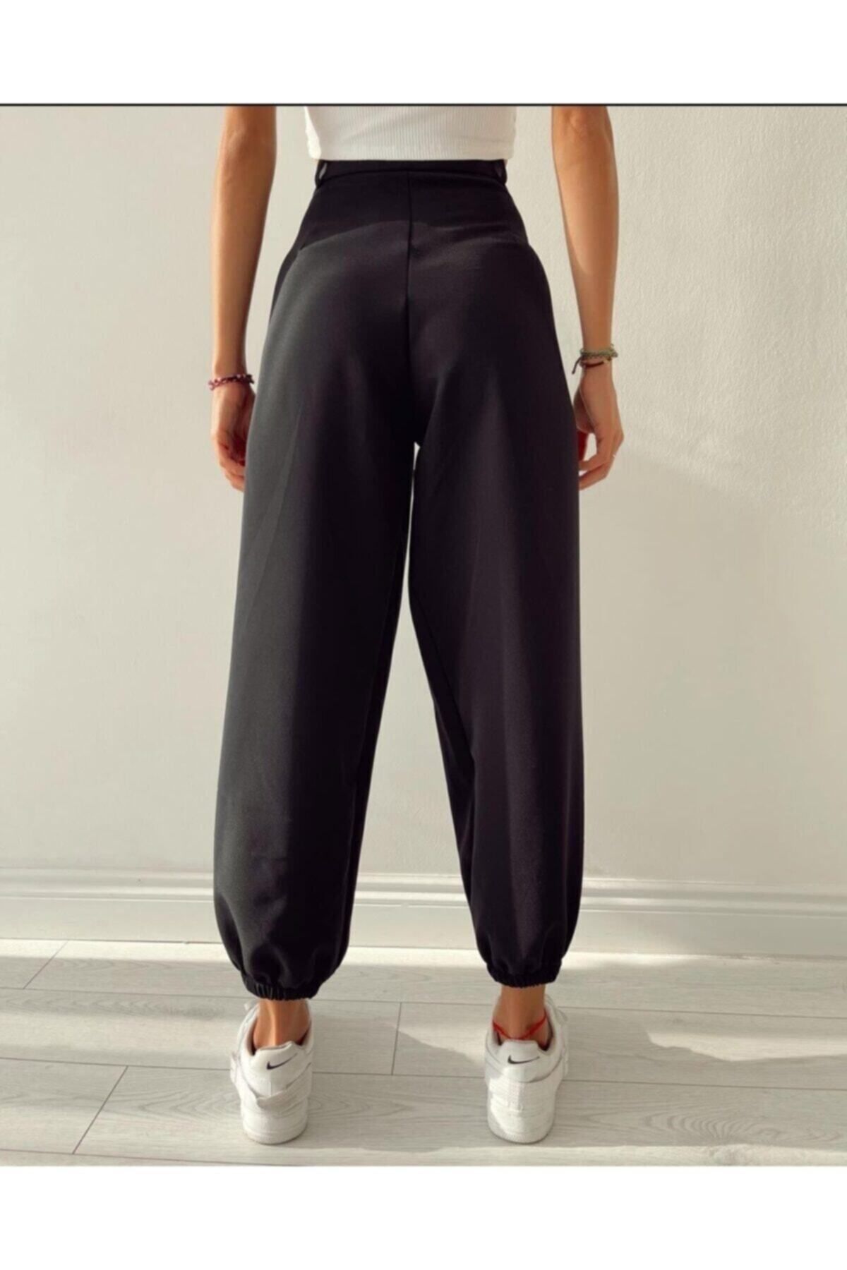 Siyah Jogger Şalvar Pantolon Siyah Jogger Şalvar Pantolon