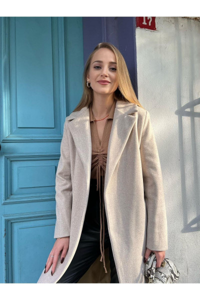 Puella Kuşaklı Kaşe Kaban LQ Puella Kuşaklı Kaşe Kaban LQ