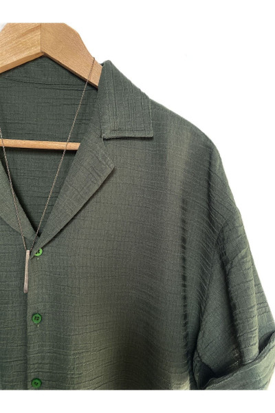 Yeni Sezon Erkek Oversize Pamuklu Yazlık Kısa Kollu Gömlek Yeni Sezon Erkek Oversize Pamuklu Yazlık Kısa Kollu Gömlek