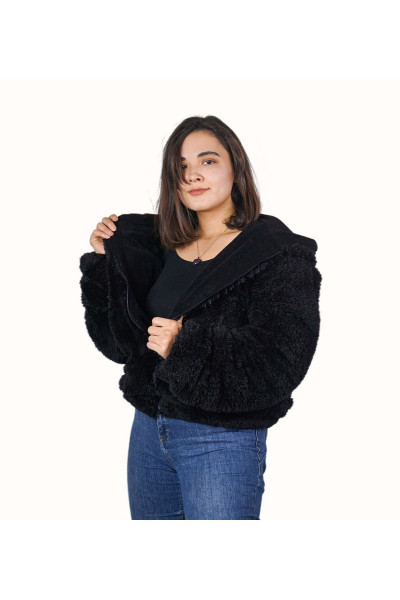 Oversize Astarlı Peluş Mont Yüksek Kalite Oversize Astarlı Peluş Mont Yüksek Kalite