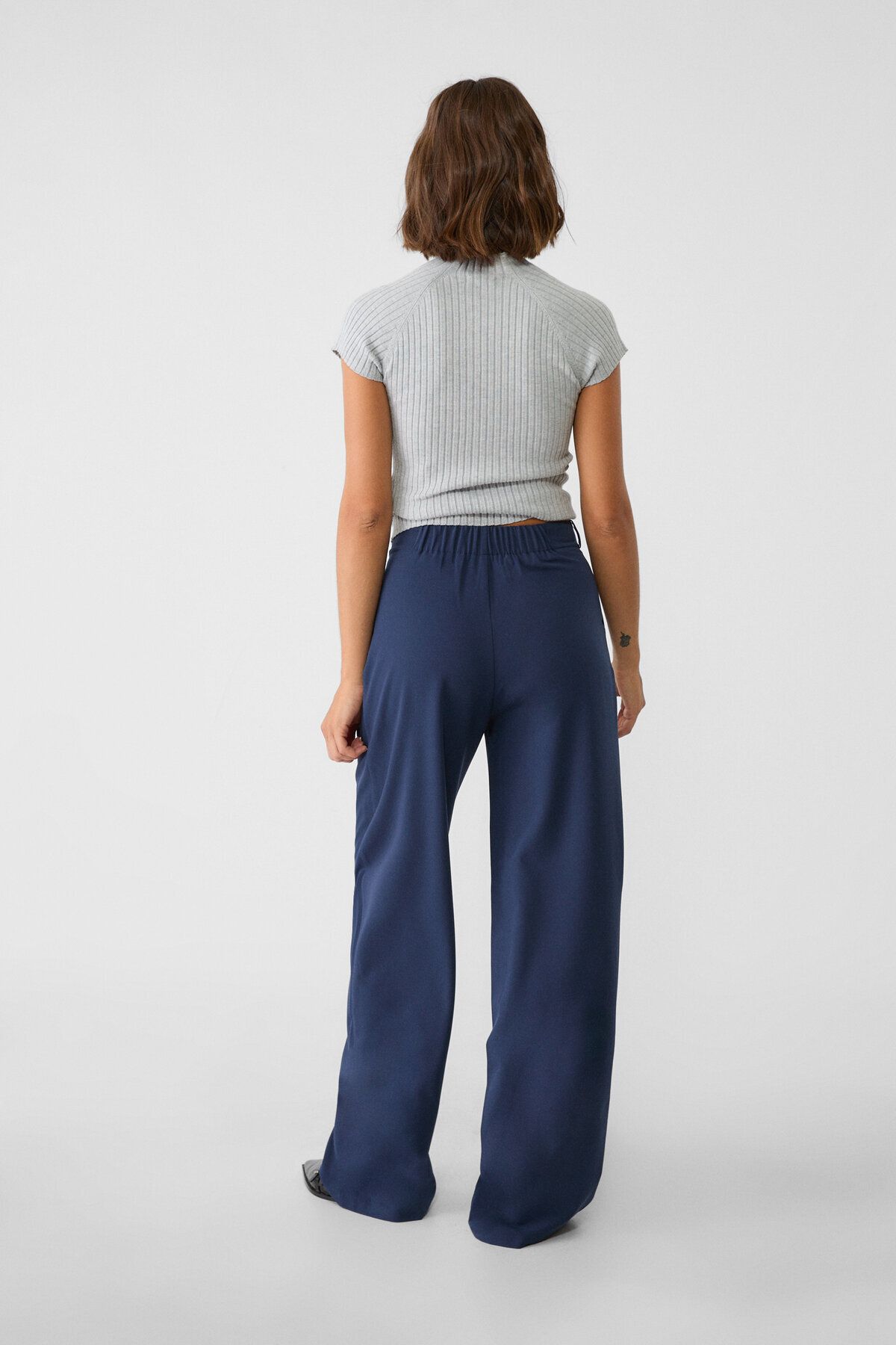 Smart toka detaylı geniş paça pantolon Smart toka detaylı geniş paça pantolon