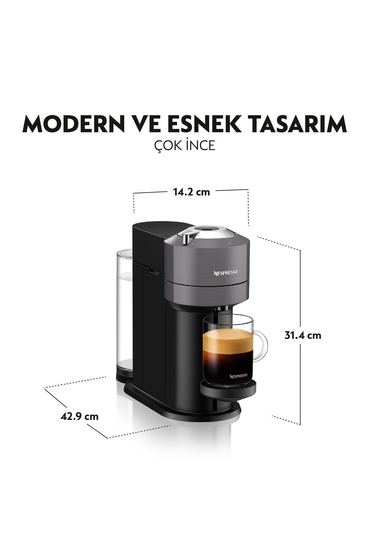 Vertuo Next Koyu Gri Kahve Makinesi Vertuo Next Koyu Gri Kahve Makinesi