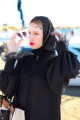 Siyah Renk Şık Abaya Takım - Abaya, Elbise, Kemer ve Şal Seti Siyah Renk Şık Abaya Takım - Abaya, Elbise, Kemer ve Şal Seti