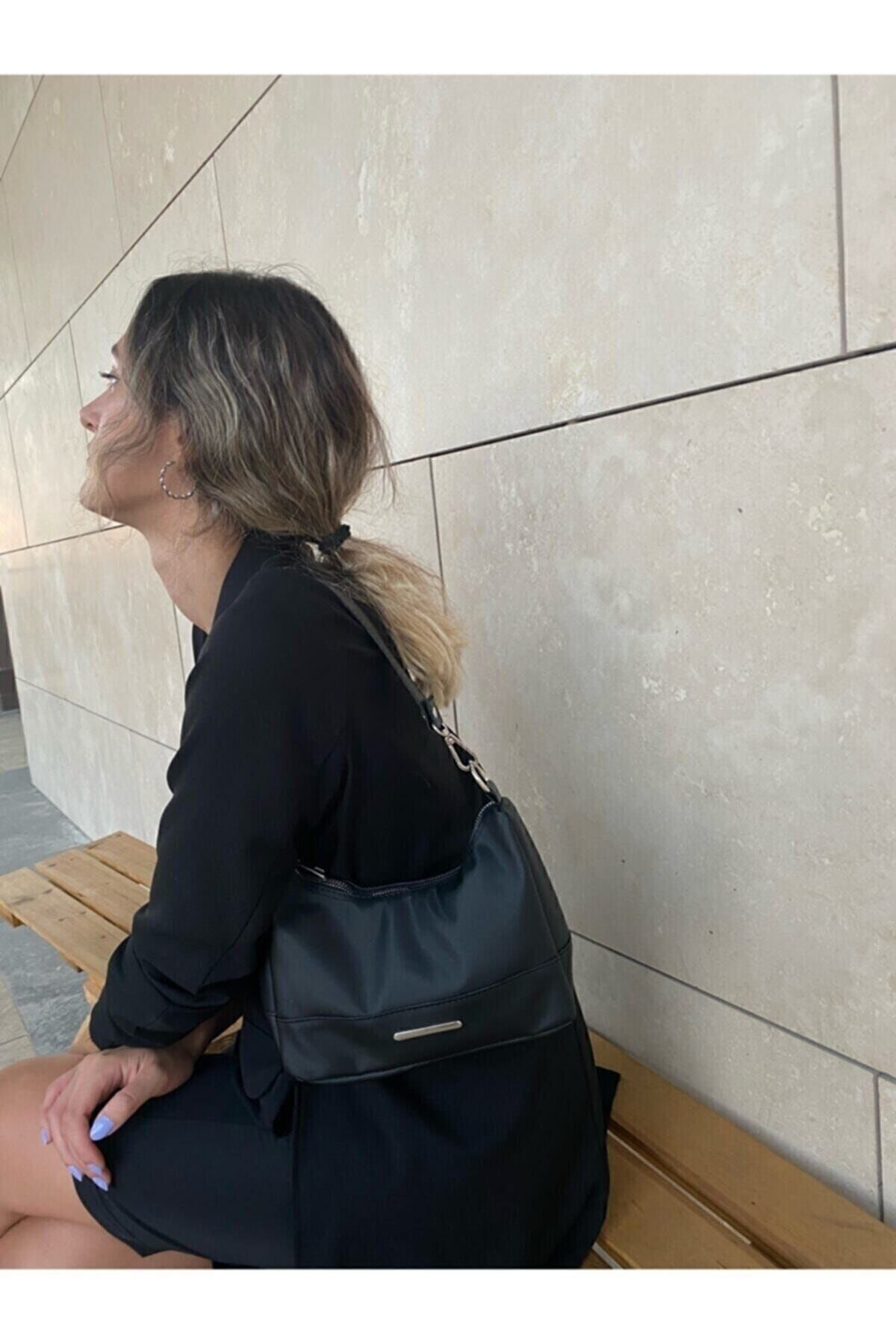 Kadın Saten Ince Baget Baguette Çanta Kadın Saten Ince Baget Baguette Çanta