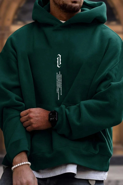 Unisex Aleman Rapero Baskılı Sweatshirt