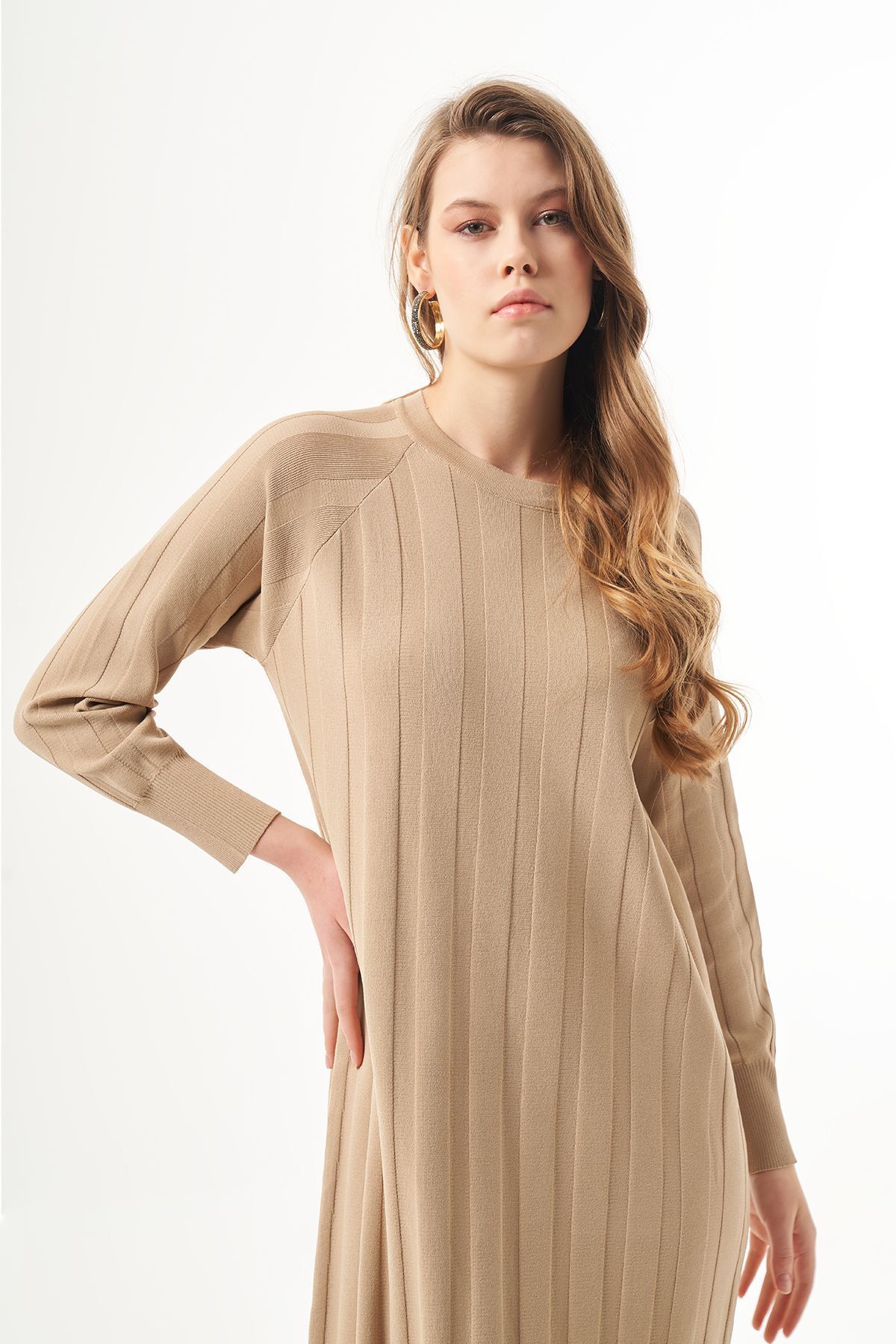 Merserize Elbise 1401 Mocha Merserize Elbise 1401 Mocha