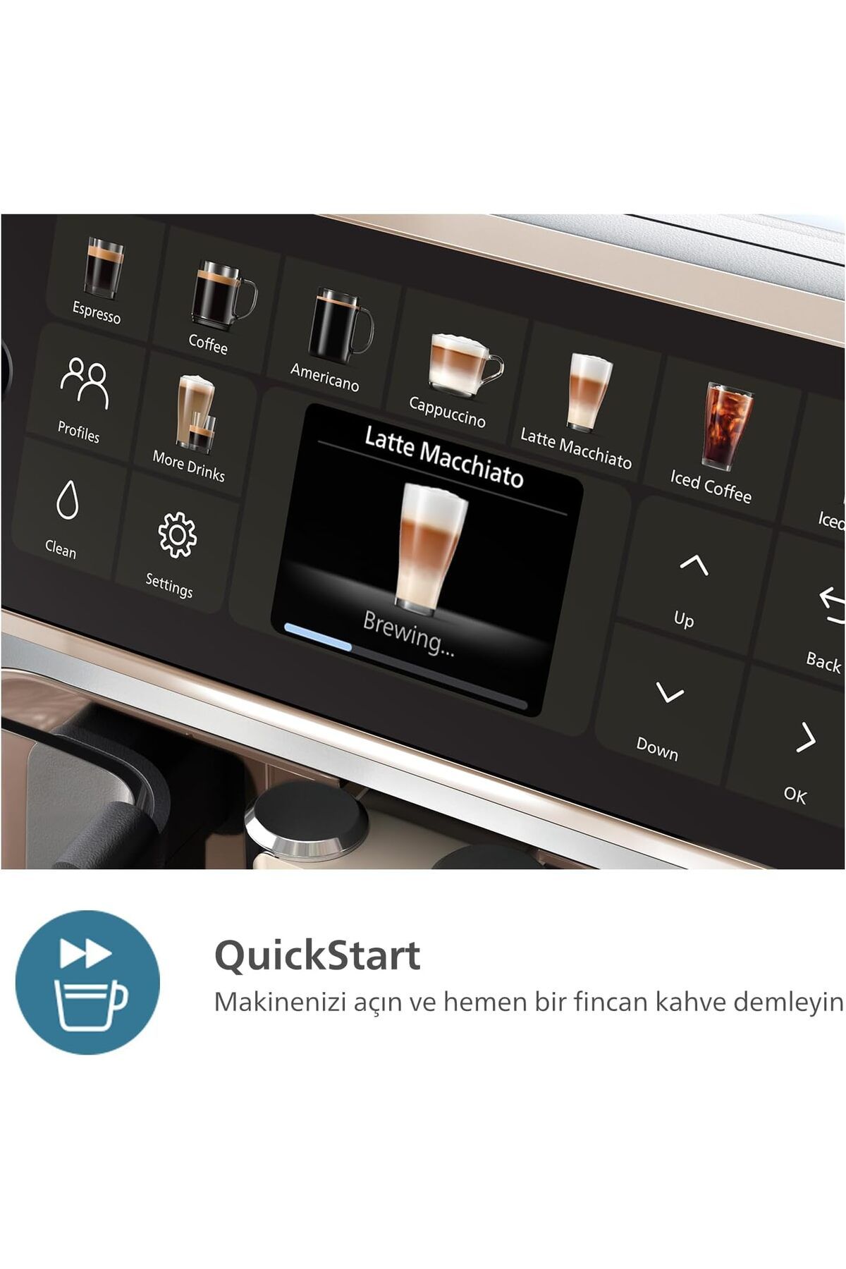 NEW EP5543 Tam Otomatik LatteGo Espresso Makinesi,5500 Serisi,SilentBrew , 20 Sıcak ve Soğuk İçecek NEW EP5543 Tam Otomatik LatteGo Espresso Makinesi,5500 Serisi,SilentBrew , 20 Sıcak ve Soğuk İçecek