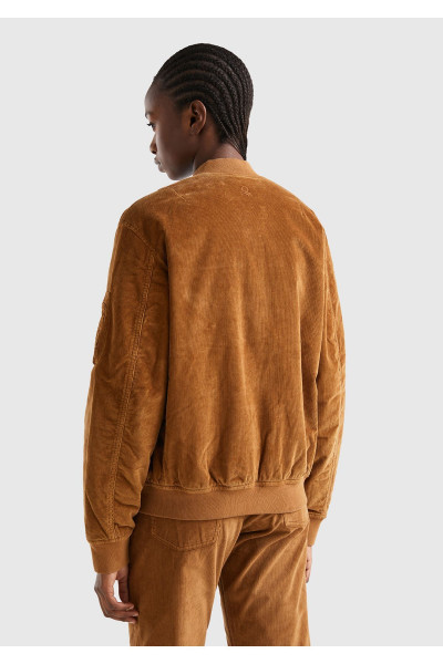 Unisex Kahverengi Bomber Ceket Unisex Kahverengi Bomber Ceket