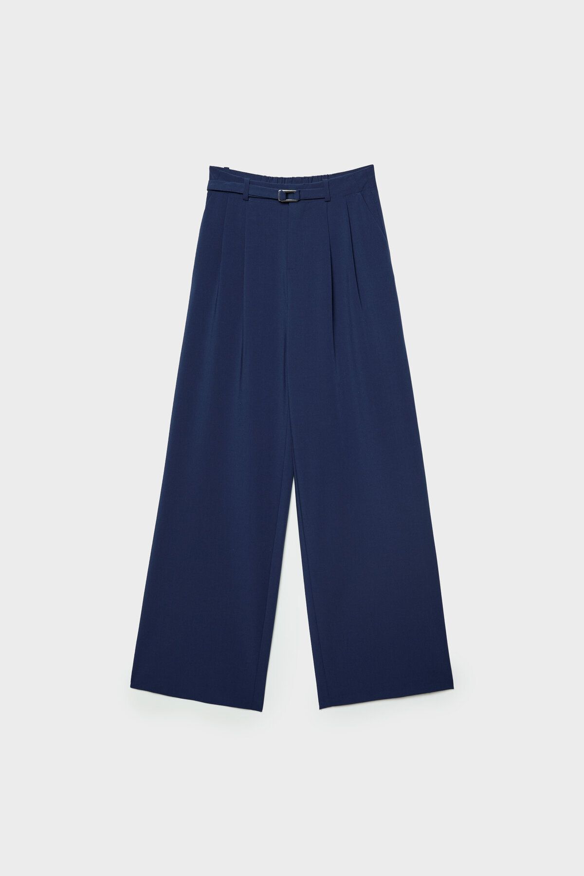 Smart toka detaylı geniş paça pantolon Smart toka detaylı geniş paça pantolon