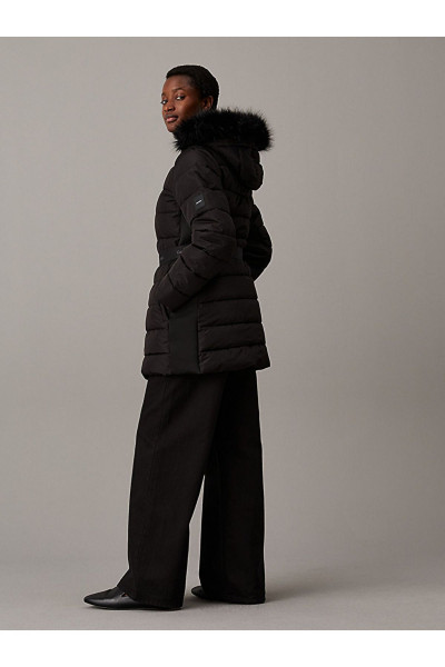 Scuba Padded Belted Coat