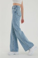Süper Yüksek Bel Likralı Kar Yıkamalı Geniş Paça Kot Pantolon (wide Leg) Süper Yüksek Bel Likralı Kar Yıkamalı Geniş Paça Kot Pantolon (wide Leg)