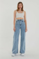 Süper Yüksek Bel Likralı Kar Yıkamalı Geniş Paça Kot Pantolon (wide Leg) Süper Yüksek Bel Likralı Kar Yıkamalı Geniş Paça Kot Pantolon (wide Leg)