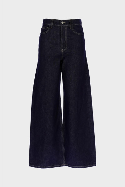 Weslie Koyu Mavi Yüksek Bel Patı Fermarlı Wideleg Jean Pantolon C 4530-205 Weslie Koyu Mavi Yüksek Bel Patı Fermarlı Wideleg Jean Pantolon C 4530-205
