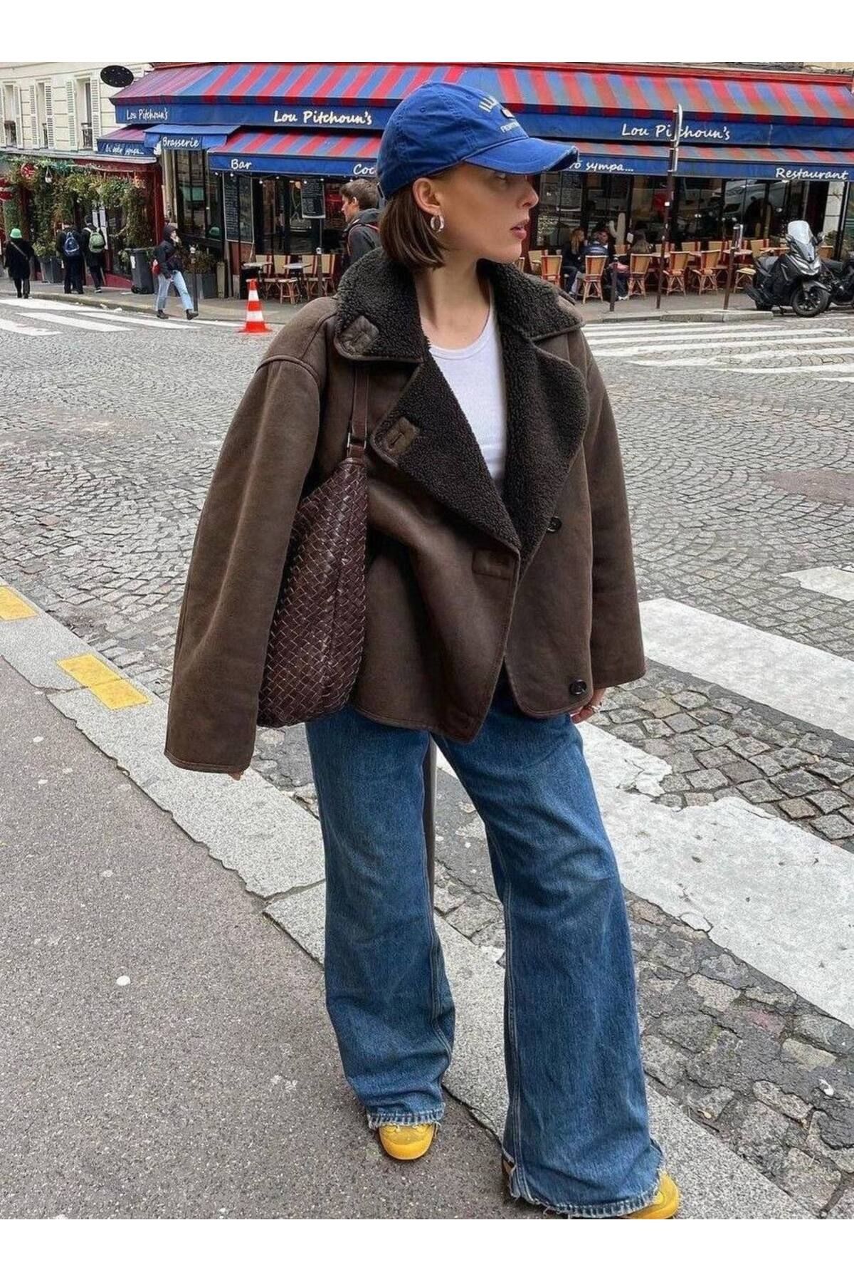 Kadın Siyah Oversize Ceket Kadın Siyah Oversize Ceket