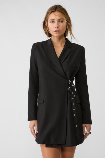 Tokalı blazer elbise Tokalı blazer elbise