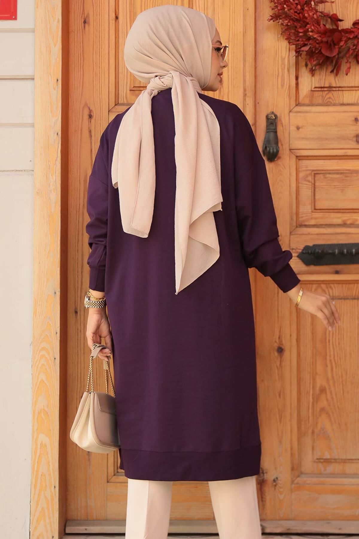 Mor Tesettür Tunik 30645MOR Mor Tesettür Tunik 30645MOR