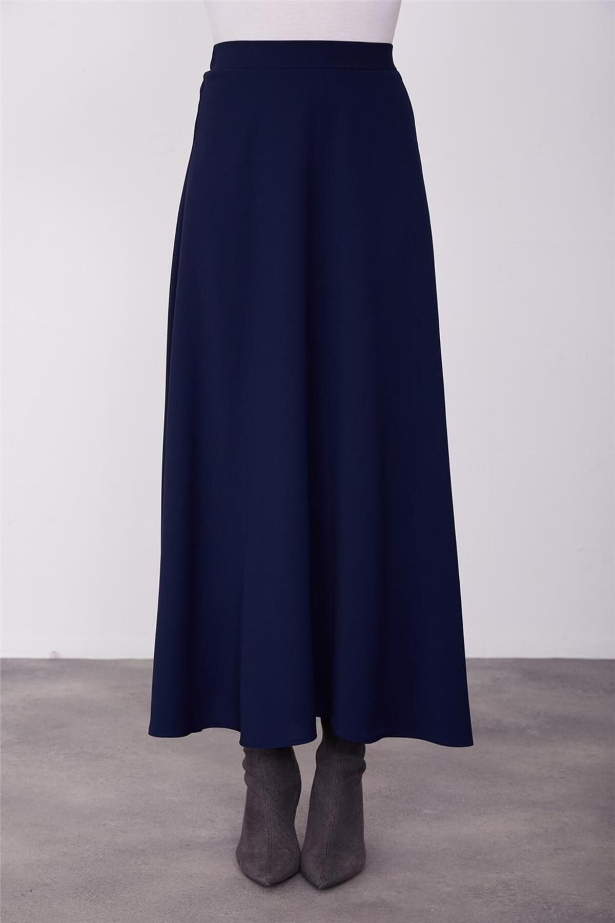 Seyyar Kuşaklı Etekli Rahat Takım 23k6716 Lacivert Seyyar Kuşaklı Etekli Rahat Takım 23k6716 Lacivert