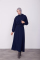 Seyyar Kuşaklı Etekli Rahat Takım 23k6716 Lacivert Seyyar Kuşaklı Etekli Rahat Takım 23k6716 Lacivert
