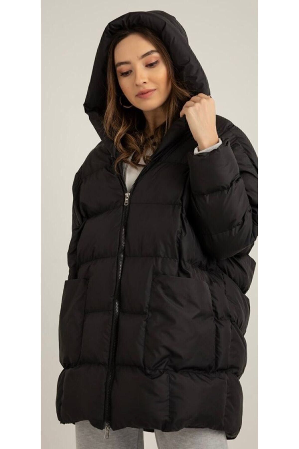 Kadın Oversize Puffer Şişme Mont Kadın Oversize Puffer Şişme Mont