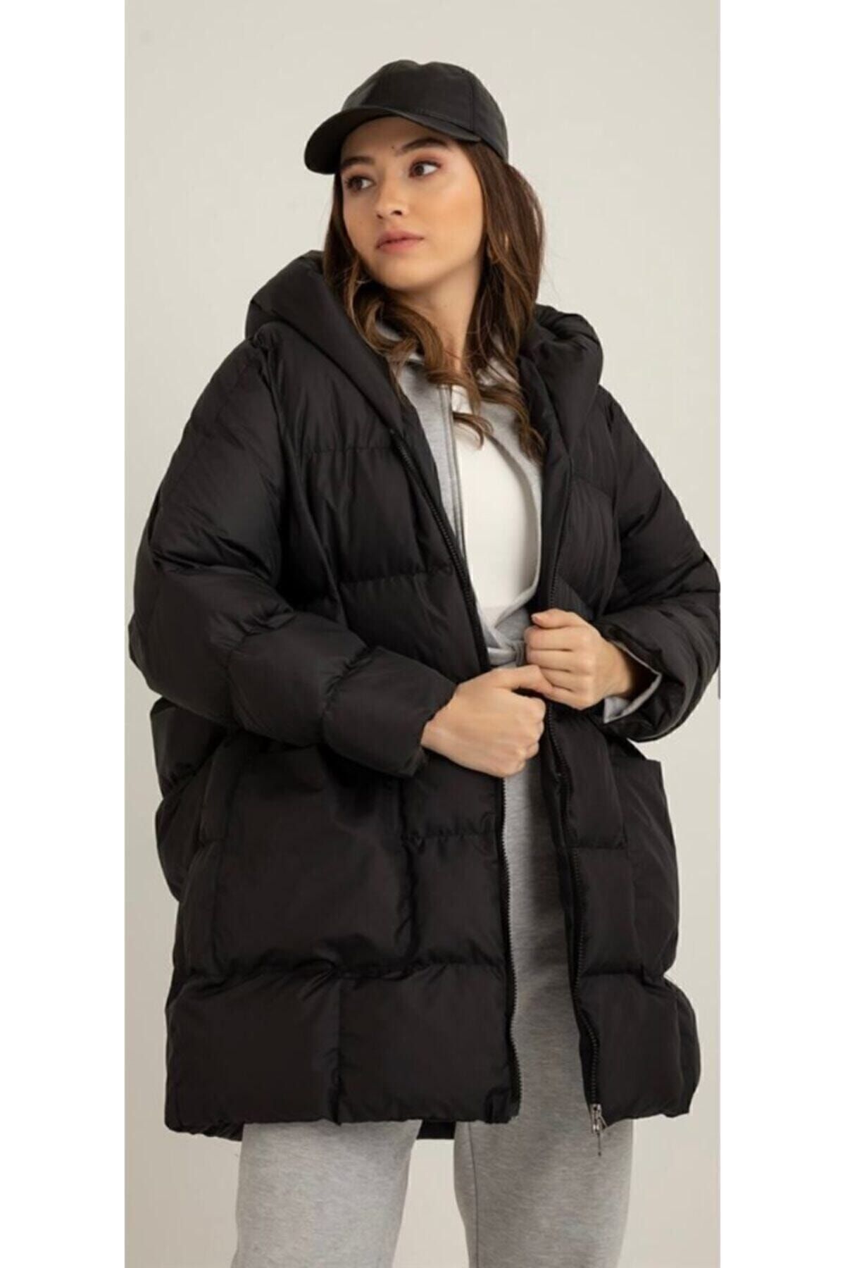 Kadın Oversize Puffer Şişme Mont Kadın Oversize Puffer Şişme Mont