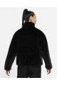 Ladies Oversized Faux Fur Swoosh Logo Jacket ~ DO3791 010 Ladies Oversized Faux Fur Swoosh Logo Jacket ~ DO3791 010