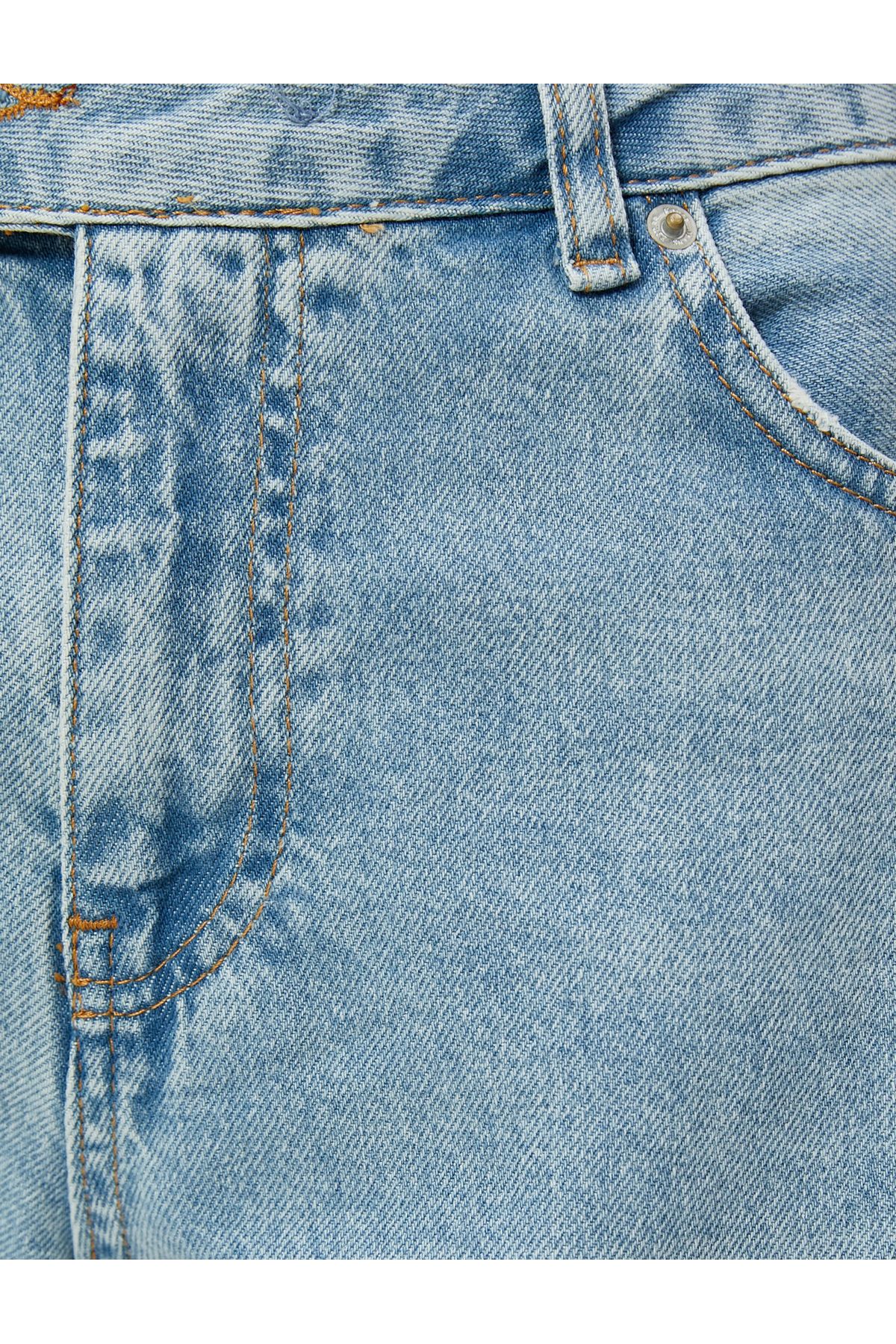 Kargo Kot Pantolon Straight Jean Cep Detaylı Düz Paça - Nora Jean Kargo Kot Pantolon Straight Jean Cep Detaylı Düz Paça - Nora Jean