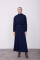 Seyyar Kuşaklı Etekli Rahat Takım 23k6716 Lacivert Seyyar Kuşaklı Etekli Rahat Takım 23k6716 Lacivert