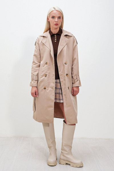Oversize Geniş Kesim Kuşaklı Trençkot Oversize Geniş Kesim Kuşaklı Trençkot