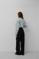 Kadın Pile Detaylı Crop Denim Ceket Kadın Pile Detaylı Crop Denim Ceket