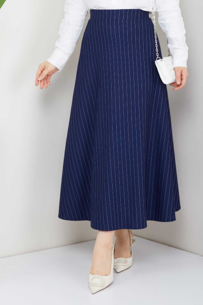 Puf Scuba CİZGİLİ  DESEN Etek Puf Scuba CİZGİLİ  DESEN Etek