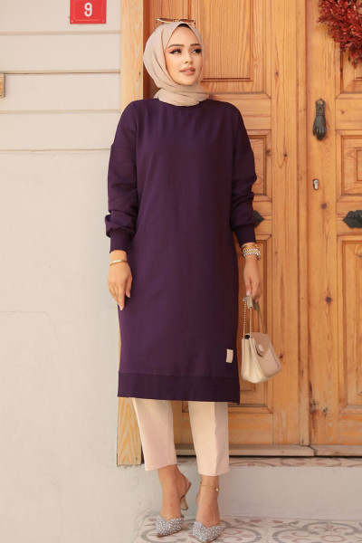 Mor Tesettür Tunik 30645MOR Mor Tesettür Tunik 30645MOR