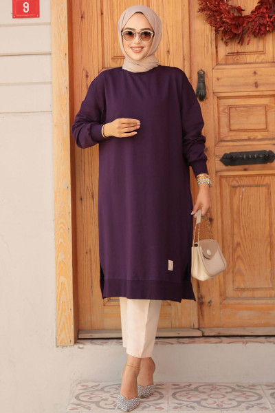 Mor Tesettür Tunik 30645MOR Mor Tesettür Tunik 30645MOR