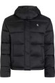 SHINY MONOLOGO ND SHORT PUFFER