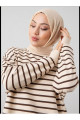 Yazlık Iki Iplikli Tesettür Tunik Çizgili Sweatshirt Yazlık Iki Iplikli Tesettür Tunik Çizgili Sweatshirt