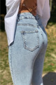 Leon Mavi Kar Yıkama Yüksel Bel Dar Paça Skinny Likralı Kot Pantalon Leon Mavi Kar Yıkama Yüksel Bel Dar Paça Skinny Likralı Kot Pantalon