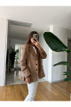 Premium Süet Blazer -Deve Tüyü Premium Süet Blazer -Deve Tüyü