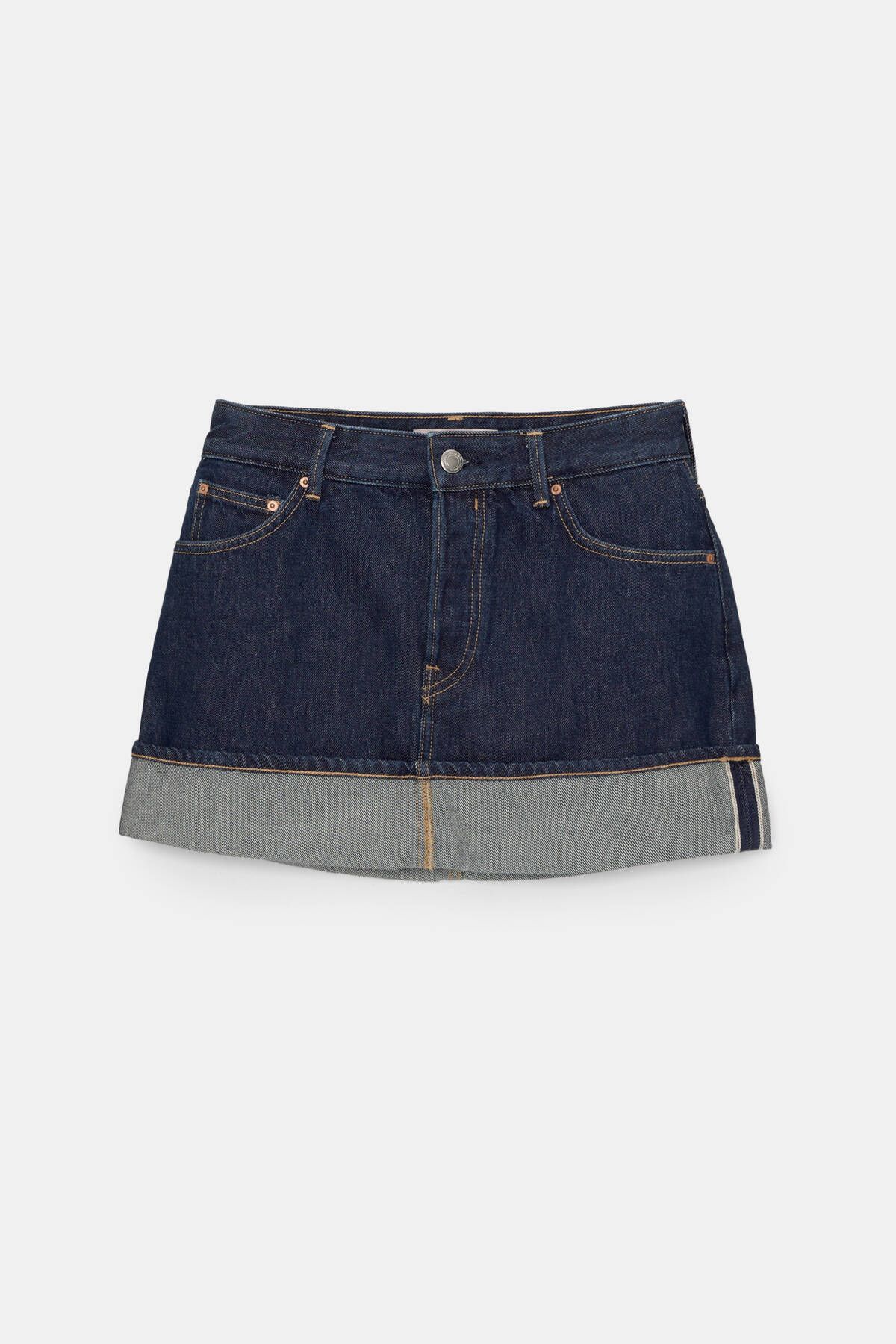 Selvedge denim mini etek Selvedge denim mini etek