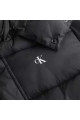 SHINY MONOLOGO ND SHORT PUFFER