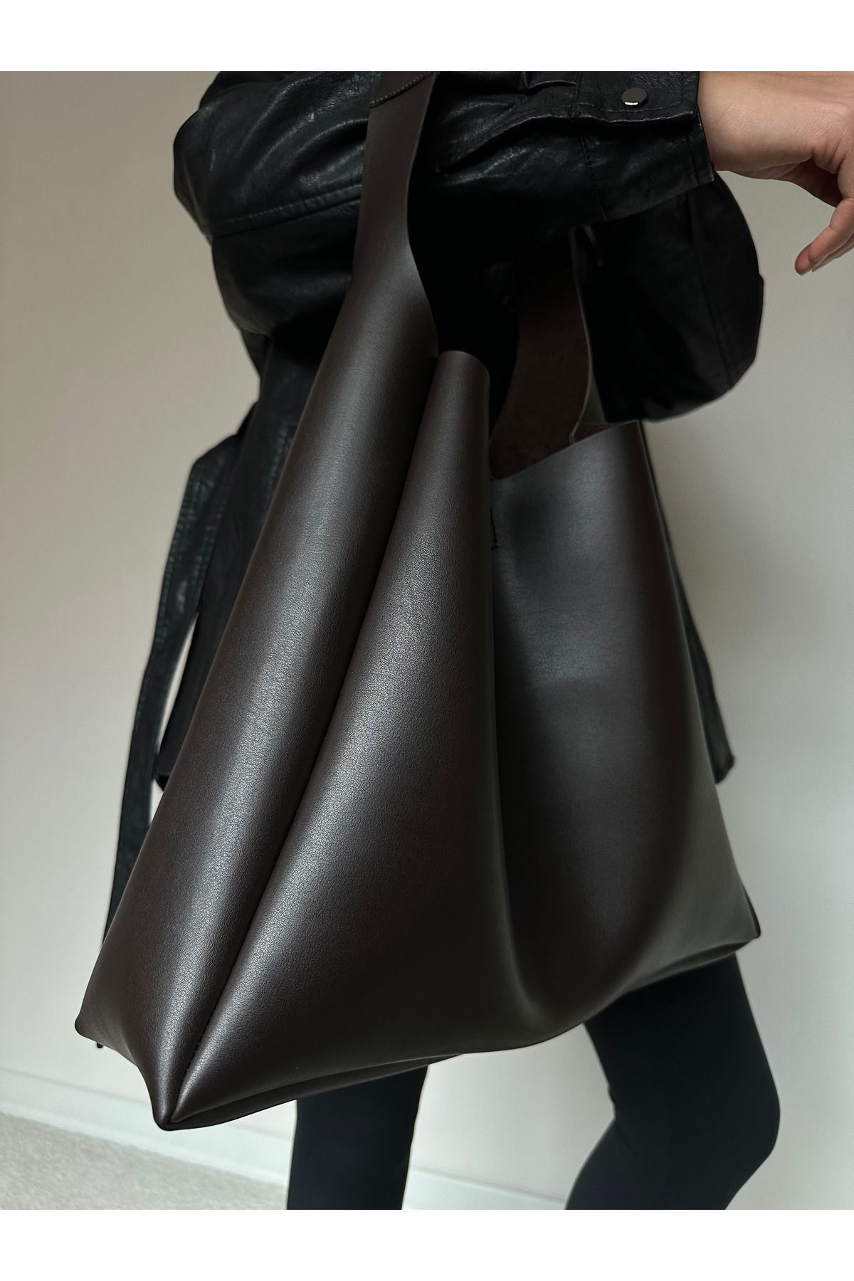 Kadın Shopper Acı Kahverengi Çanta Kadın Shopper Acı Kahverengi Çanta