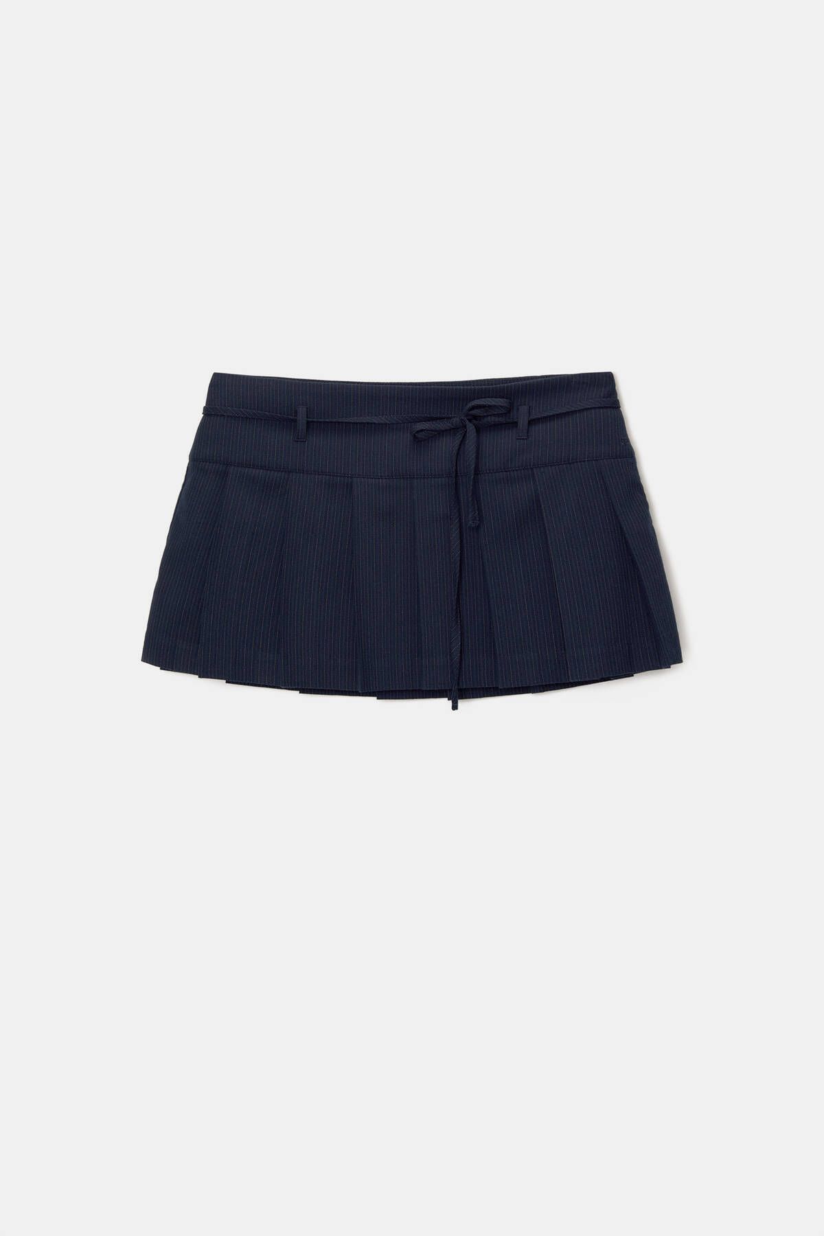 Pilili çizgili mini etek Pilili çizgili mini etek