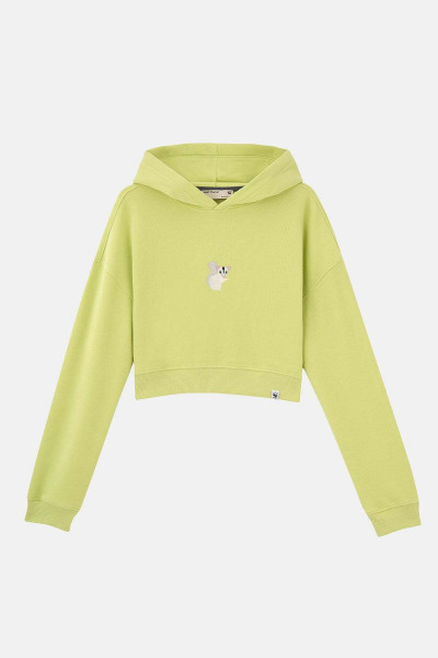 Sugar Glider Supersoft Crop Hoodie - Fıstık Yeşili| Lisanslı Wwf Ürünü