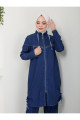 Kot Takım Pantolon Tunik Ikili Takım Kap Giyçık Yarım Kot Kadın 56015 Kot Takım Pantolon Tunik Ikili Takım Kap Giyçık Yarım Kot Kadın 56015